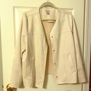 Chico’s size 3 jacket (suede feel)